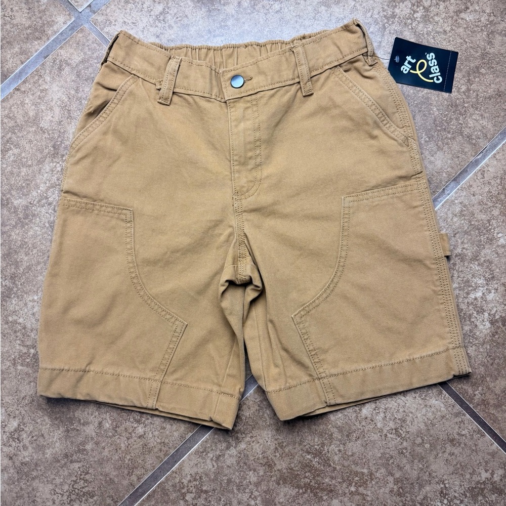 Boys Art Class Utility Cargo Shorts Tan Size M (8) NWT